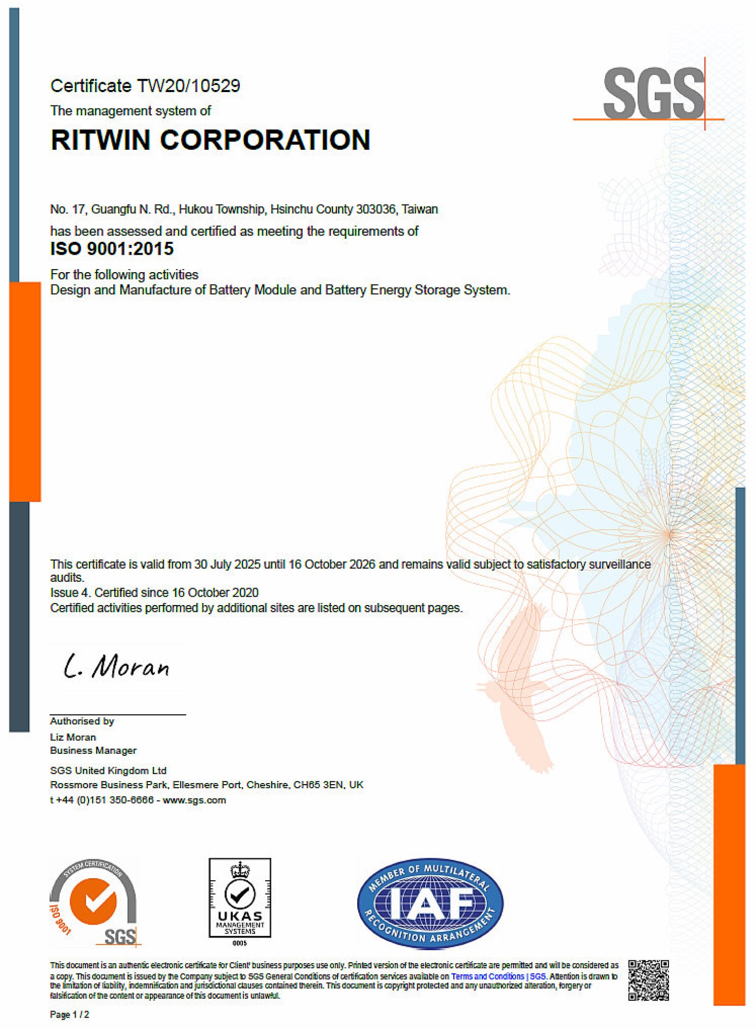 ISO 9001 (RiTWIN)