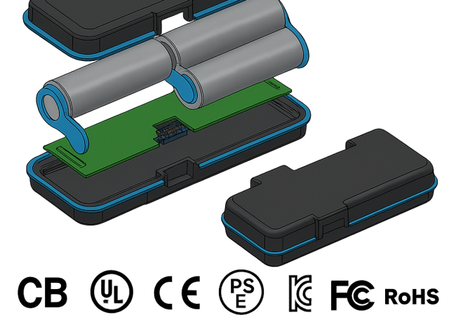 Customized battery packs compliant with certification and regulatory standards